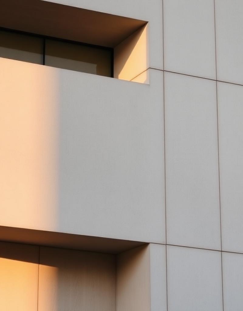 Detalle arquitectónico al atardecer